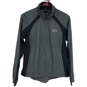 Mountain Hardwear Grey Light Windbreaker Outer Shell Nylon Zipup Jacket size  S